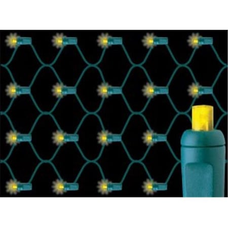 Reinders Reinders 134704-r Premium Grade 5mm LED Net Lights 100 Gold Holiday Lights String with Green Wire 134704-r